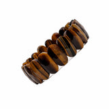 Yellow Tigereye Flat Bead Bracelet – 8MM Enhances the Psychic Abilities