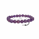 Amethyst Diamond Cut Bracelet – 8MM Tranquility and Peace