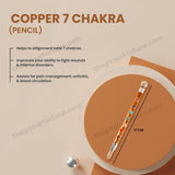 Copper Healing Wand with Seven Chakra