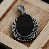 Black Tourmaline Pendant- Stop Electro Magnetic Forces (EMF)