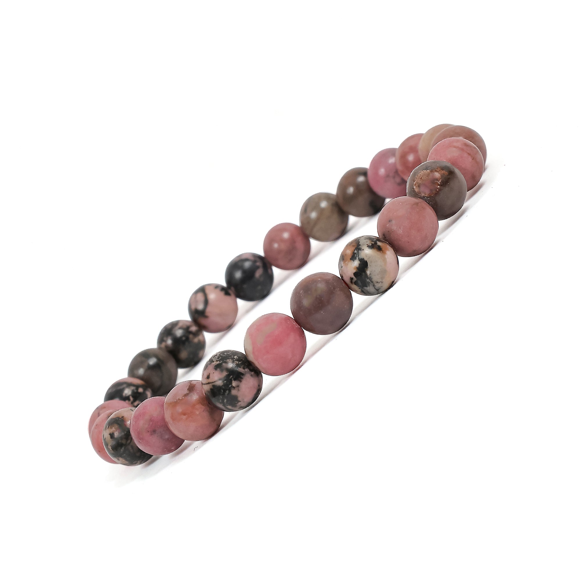Rhodonite Bracelet – 8MM Helps in a Broken Heart
