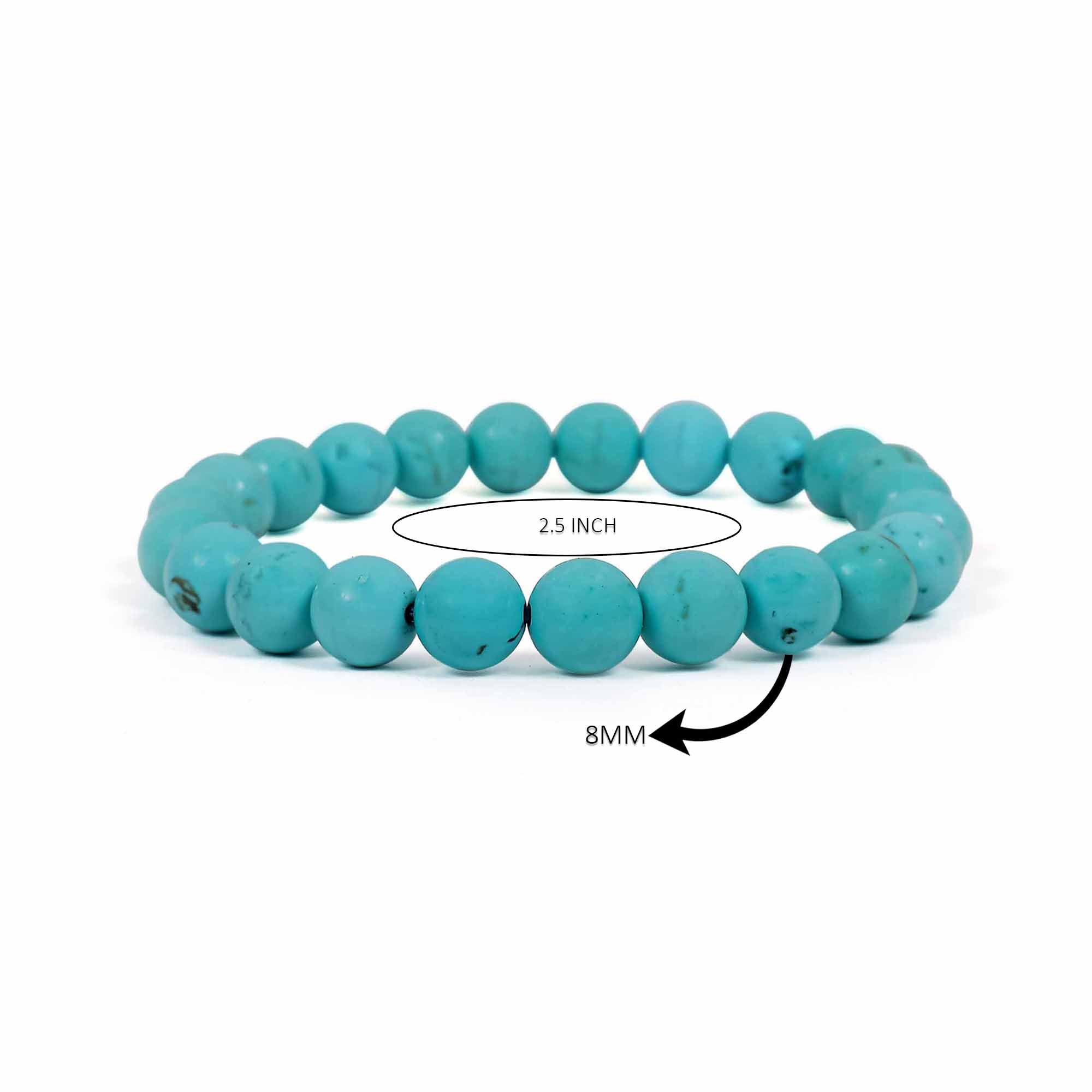Turquoise Bracelet - 8MM Peace Of Mind