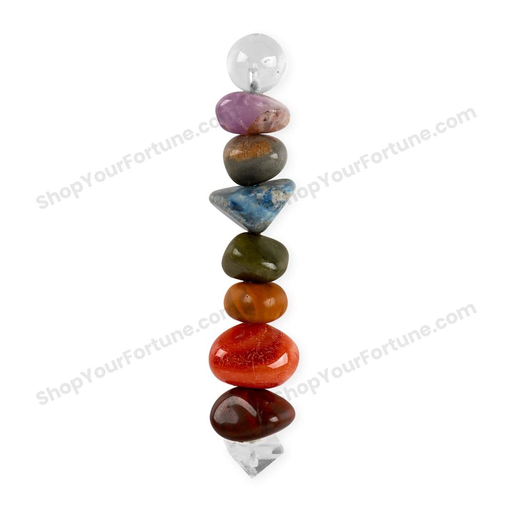 Seven Chakra Tumbled Healing Wand