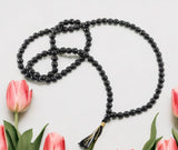 Black Obsidian Mala 8MM – Clear Negative Energy