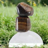 Tiger Eye Tumbles ( Set of 2) Enhances the Psychic Abilities (For Child)