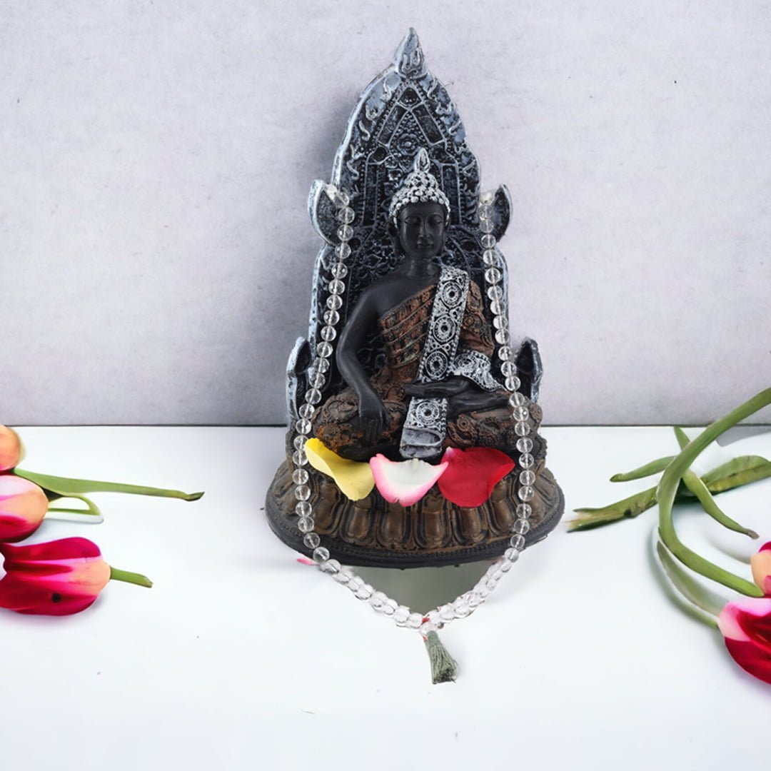 Clear Quartz Mala 8MM- Disappear Blockages