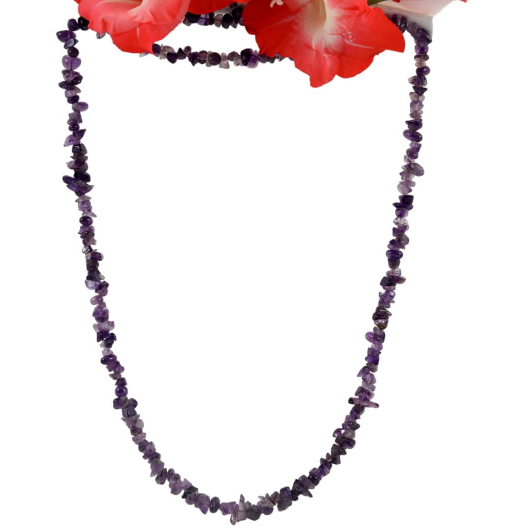Amethyst Chips Mala- Tranquility and Peace