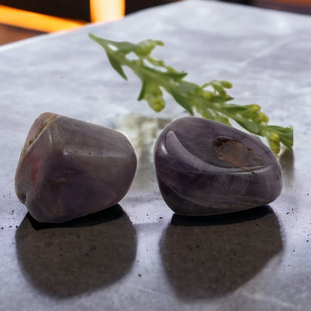 Amethyst Tumbles (Set of 2) Tranquility and Peace (For Child)