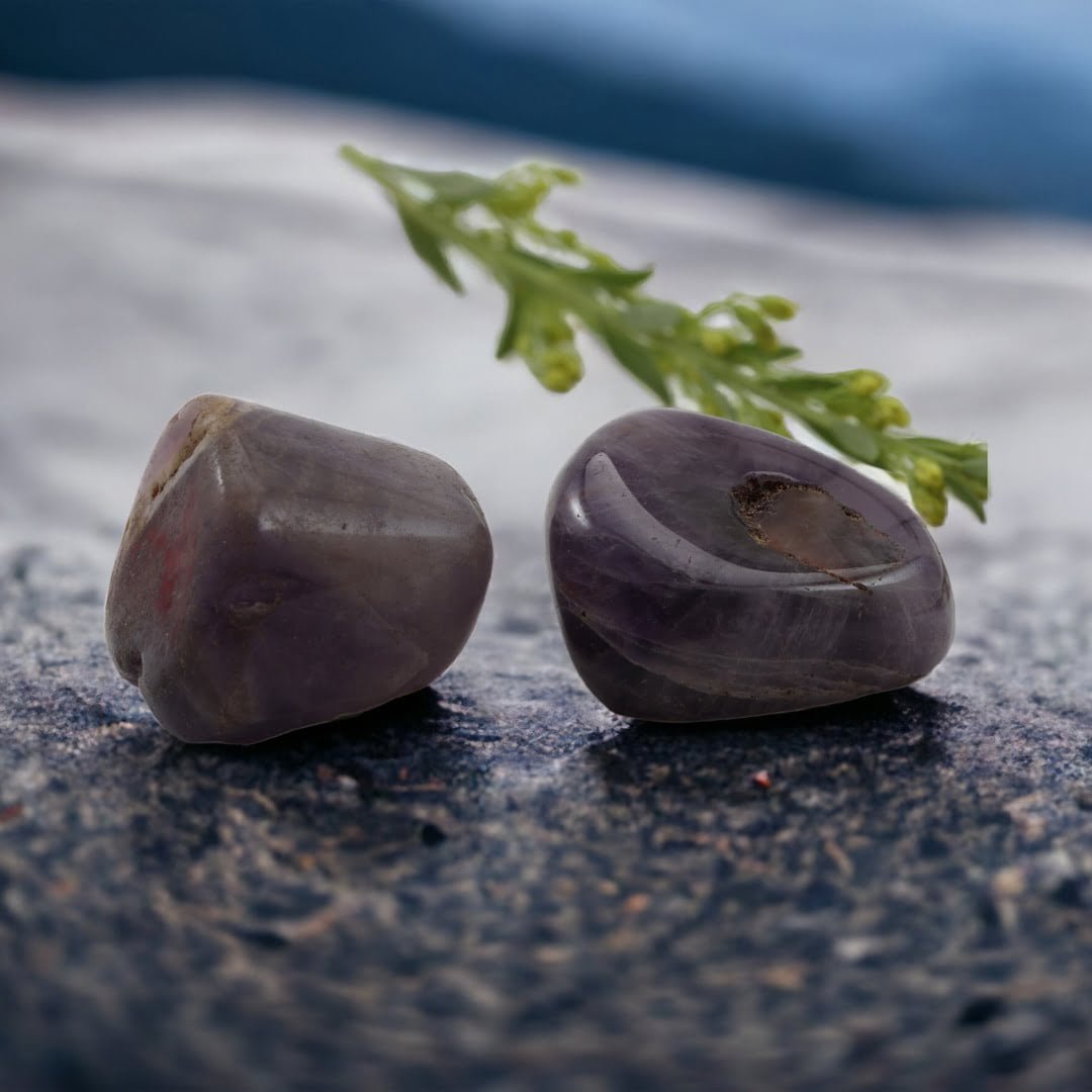 Amethyst Tumbles (Set of 2) Tranquility and Peace (For Child)