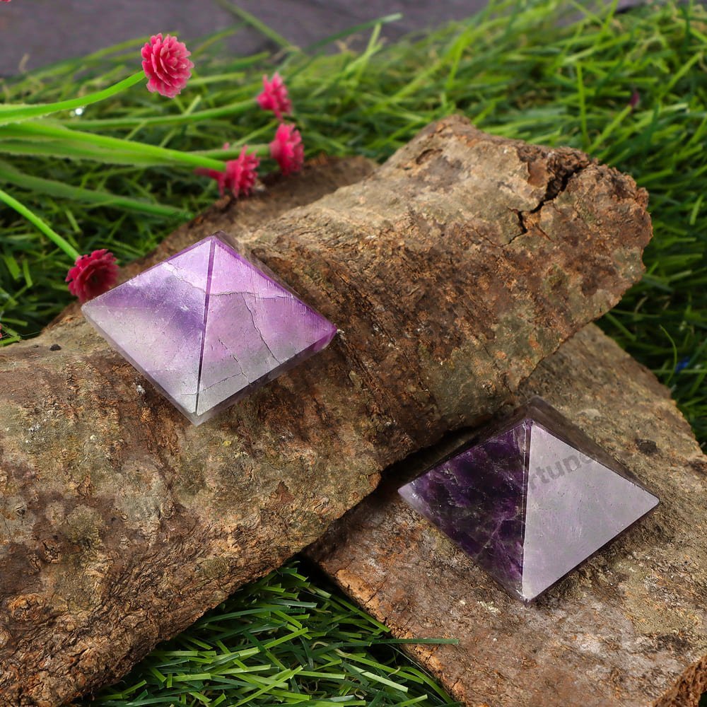 Amethyst Pyramid | Tranquility and Peace (Set of 2)