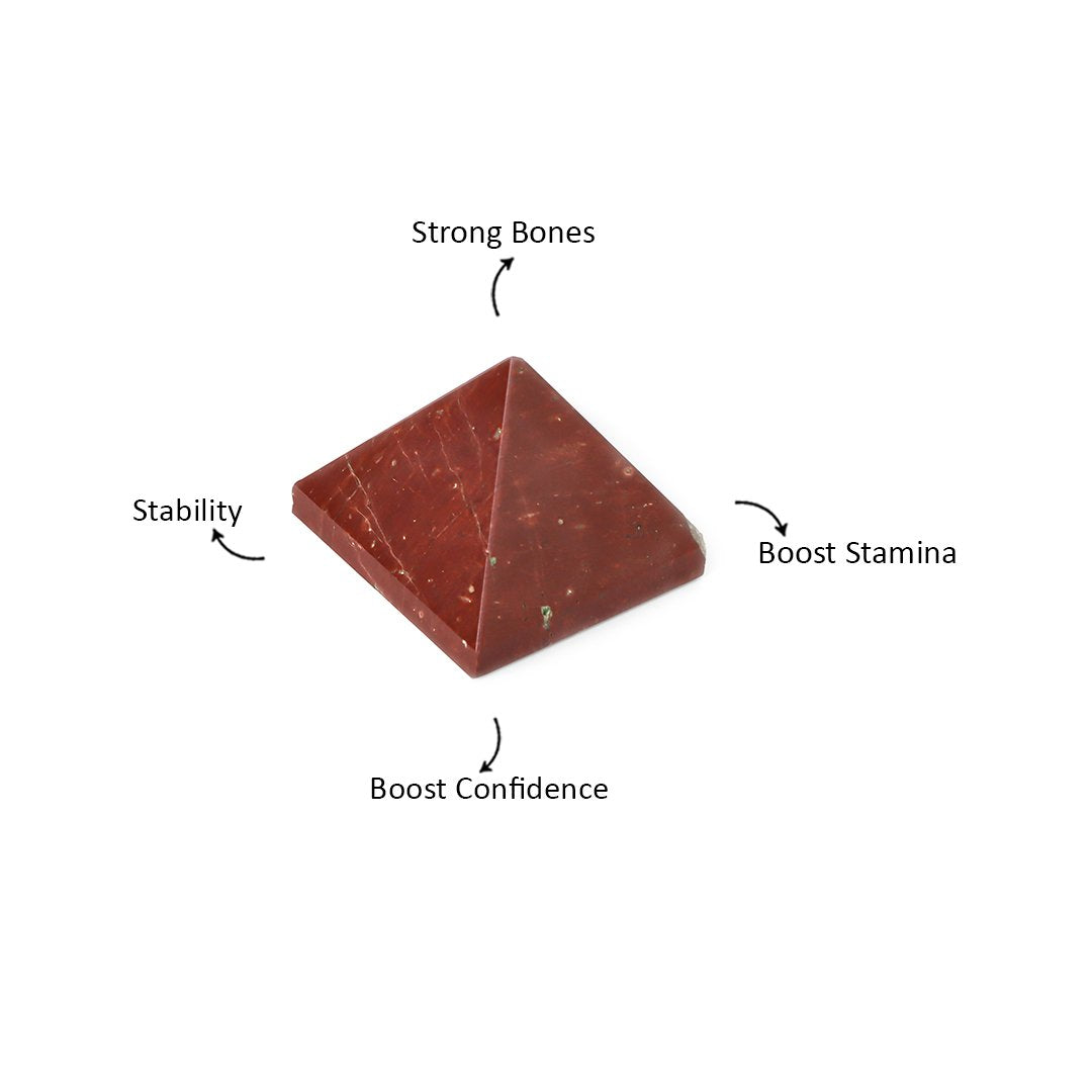 Red Jasper Pyramid | Strong Bones - 40mm