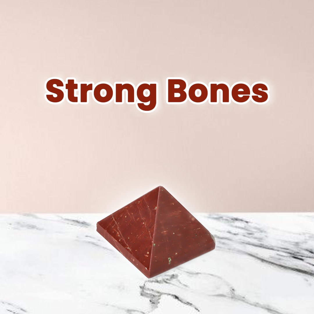 Red Jasper Pyramid | Strong Bones - 50mm