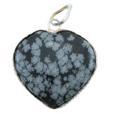 Snowflake Obsidian Pendants