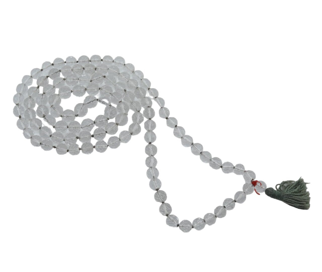 Clear Quartz Mala 8MM- Disappear Blockages