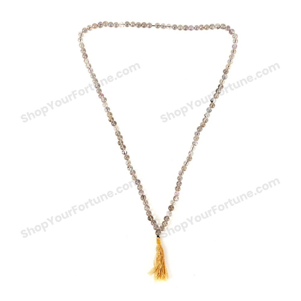 Smoky Quartz Mala 8MM- Clear the Toxicity