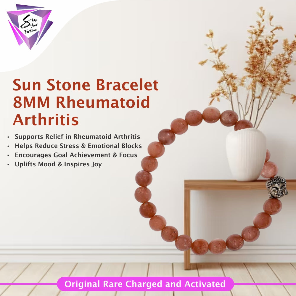 Sun Stone Bracelet - 8MM Rheumatoid Arthritis