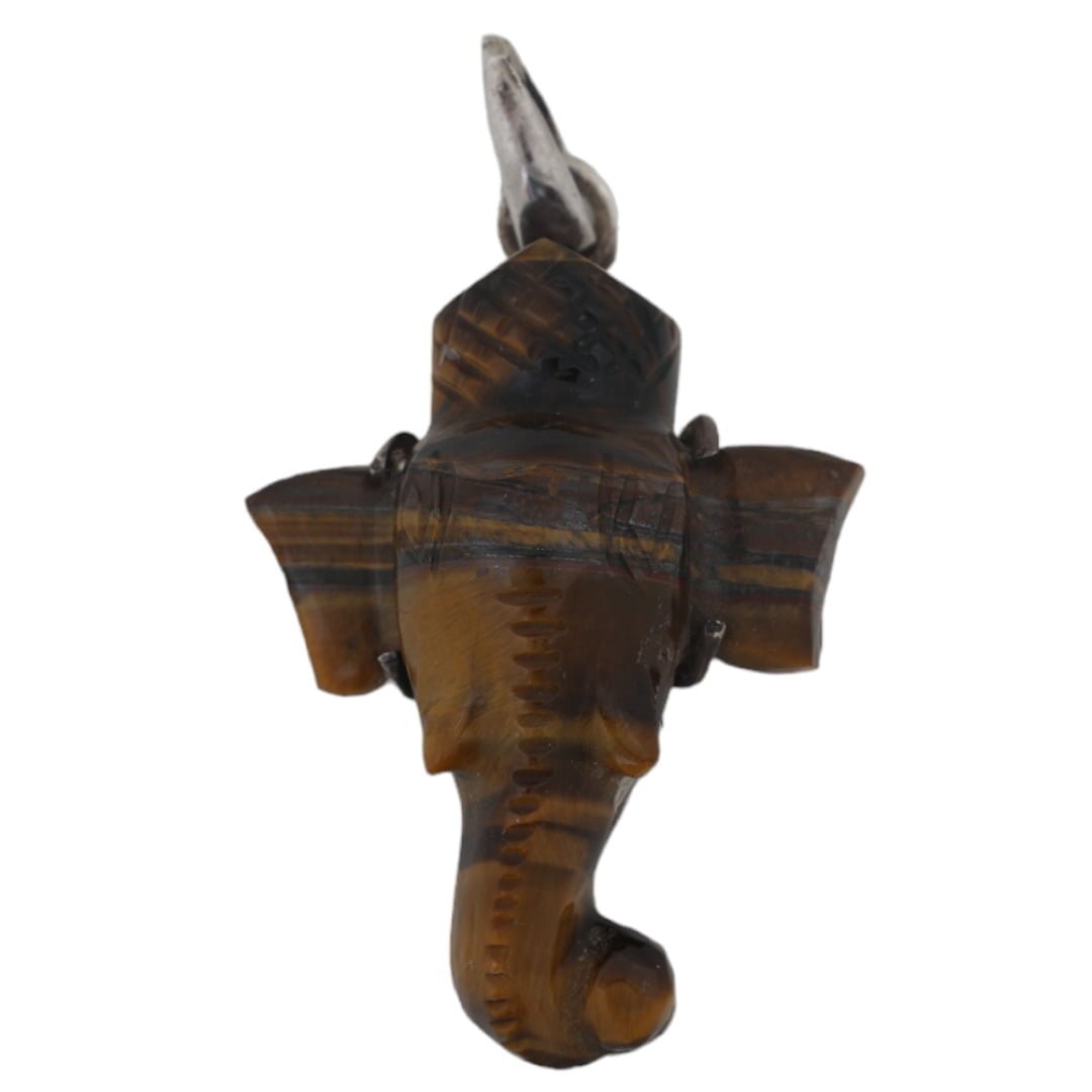 Yellow Tiger Eye Ganpati Pendant- Enhances the Psychic Abilities