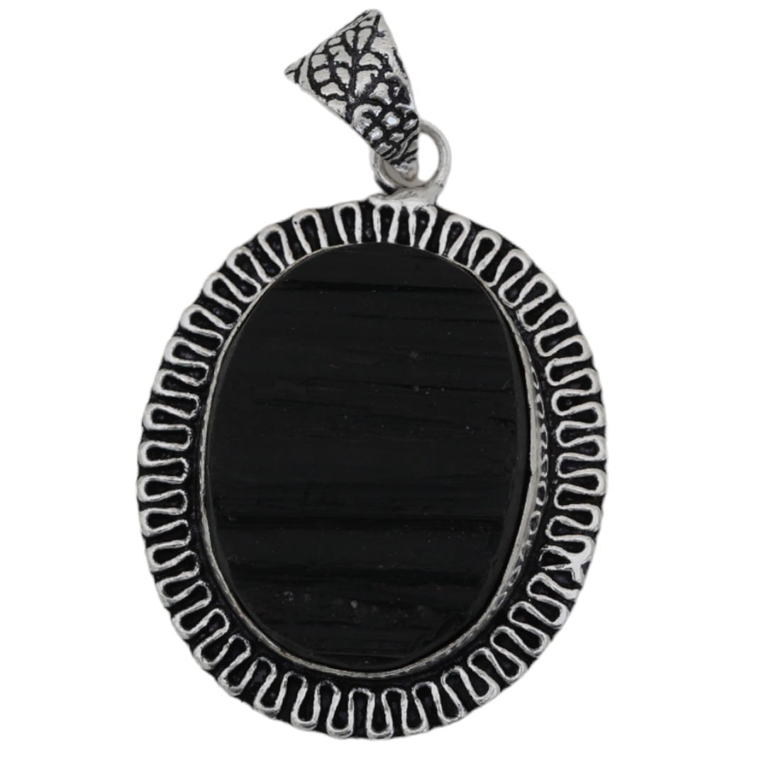 Black Tourmaline Pendant- Stop Electro Magnetic Forces (EMF)