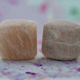 Peach Moonstone Tumble (Set of 2) Support during difficult times (For Child)